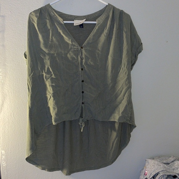 Large green universal thread blouse - Picture 1 of 2
